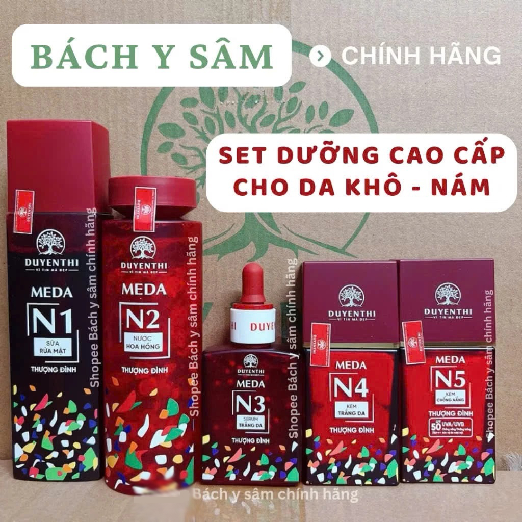 Bộ sản phẩm cao cấp Thượng Đỉnh Duyên Thị cho da Nám