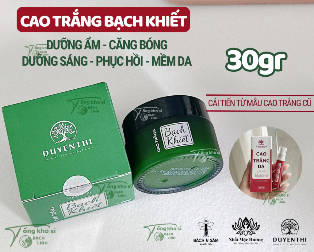 Cao trắng da Duyên Thị Bách Y Sâm