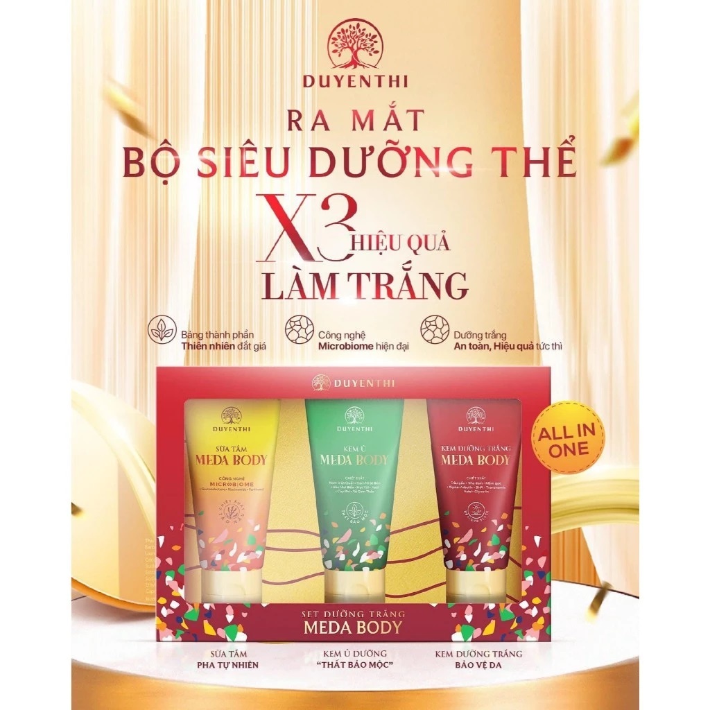 Bộ kem dưỡng Meda Body Duyên Thị Bách Y Sâm