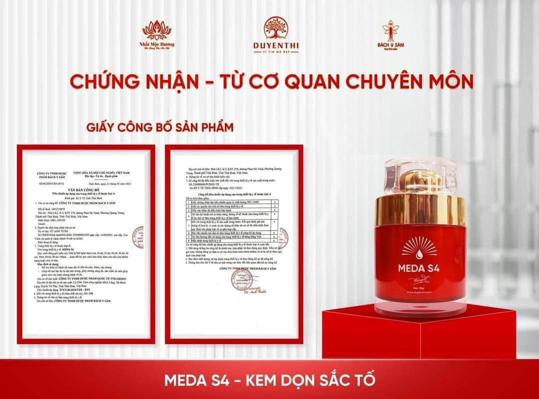 Meda S4 Duyên Thị Bách Y Sâm