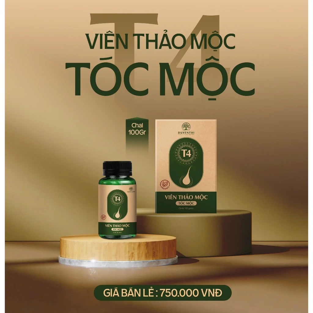 Viên uống mọc tóc Bách Y Sâm - Viên thảo mộc Tóc Mộc T4 Duyên Thị